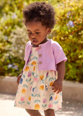 Vestido con Chaqueta Flores Lila Mayoral Modelo