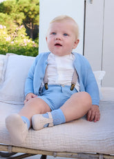 Conjunto Bermuda Tirantes Azul Mayoral