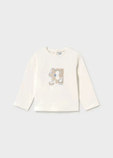 Blusas Manga Larga Crudo Flor Mayoral