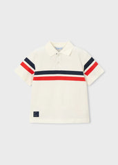 Polo Detalle Rayas Rojo Blanco Mayoral estilo