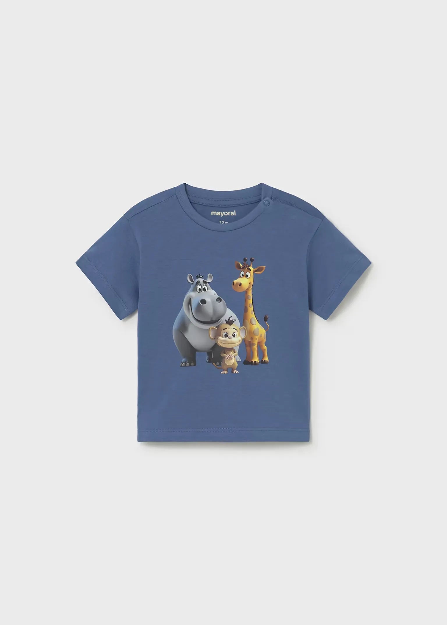 Camiseta Estampado Animales Azul Mayoral