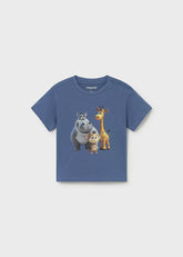 Camiseta Estampado Animales Azul Mayoral