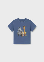 Camiseta Estampado Animales Azul Mayoral