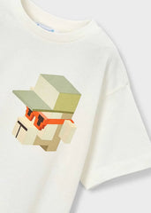 Camiseta Estampado Virtual Blanco Mayoral