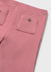 Leggings Acanalado Rosa Mayoral detalle
