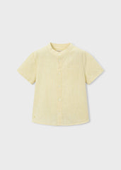 Camisa Cuello Mao Lino Amarillo Mayoral ESTILO