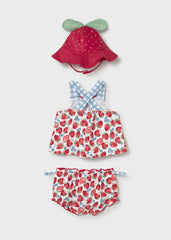 Vestido de Baño Fresas con Pava Mayoral diseño