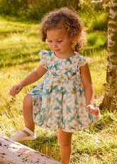 Vestido Estampado Flores Verde Mayoral modelo