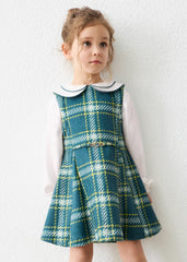 Vestido Combinado Pichi Cuello Verde Mayoral modelo