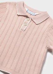 Blusa Polo Tricot Rosa Mayoral estilo