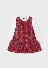 Vestido Combinado Pichi Tejido Rojo Mayoral