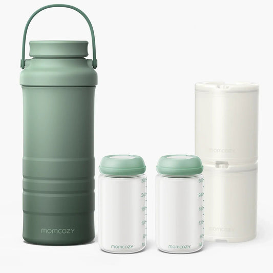 Termo Cooler Portatil Enfriador Para Leche Materna Verde Momcozy