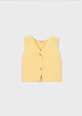 Blusa Chaleco Botones Amarillo Mayoral