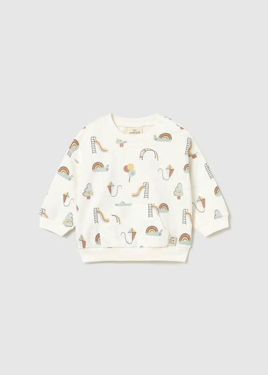Saco Estampado Caracol Crema Mayoral