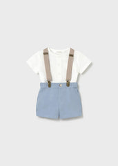 Conjunto Bermuda Tirantes Azul Mayoral