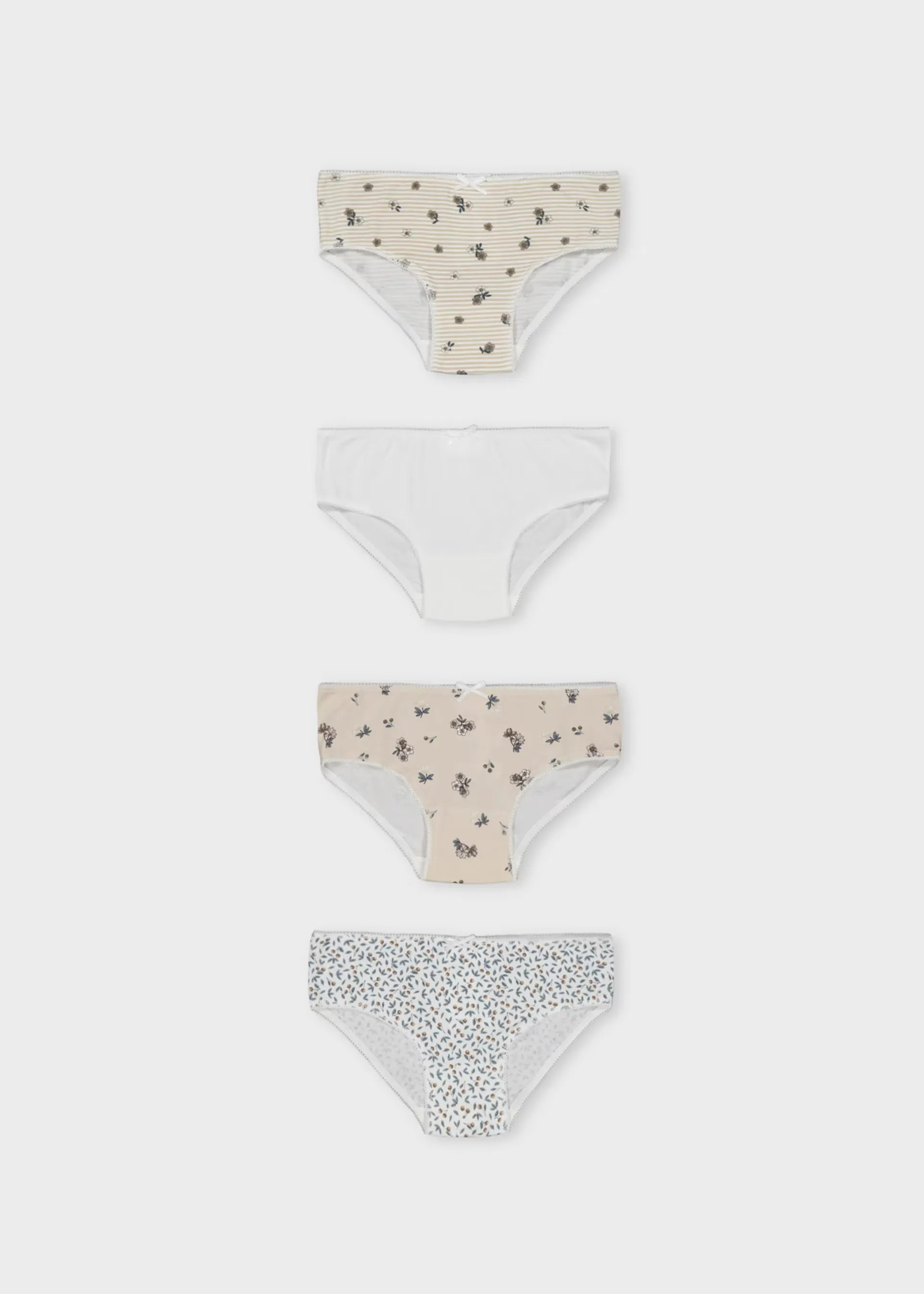 Set 3 Pantys Niña Estampado Beige Mayoral