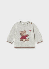 Saco Tricot Oso Gris Mayoral