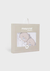 Toalla con Capota Estampado Osos Beige Mayoral