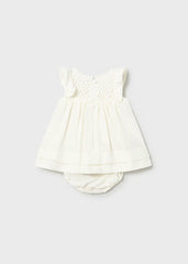 Vestido Pecho Tejido Crema Mayoral estilo