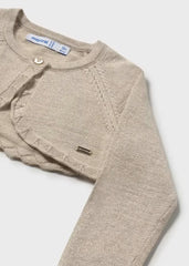 Saco Corto Tricot Biege Brillo Mayoral diseño