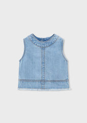 Blusa Flecos Denim Claro Mayoral