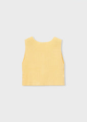 Blusa Chaleco Botones Amarillo Mayoral estilo