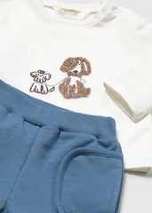 Conjunto 3 Piezas Dog Rayas Azul Mayoral Detalle