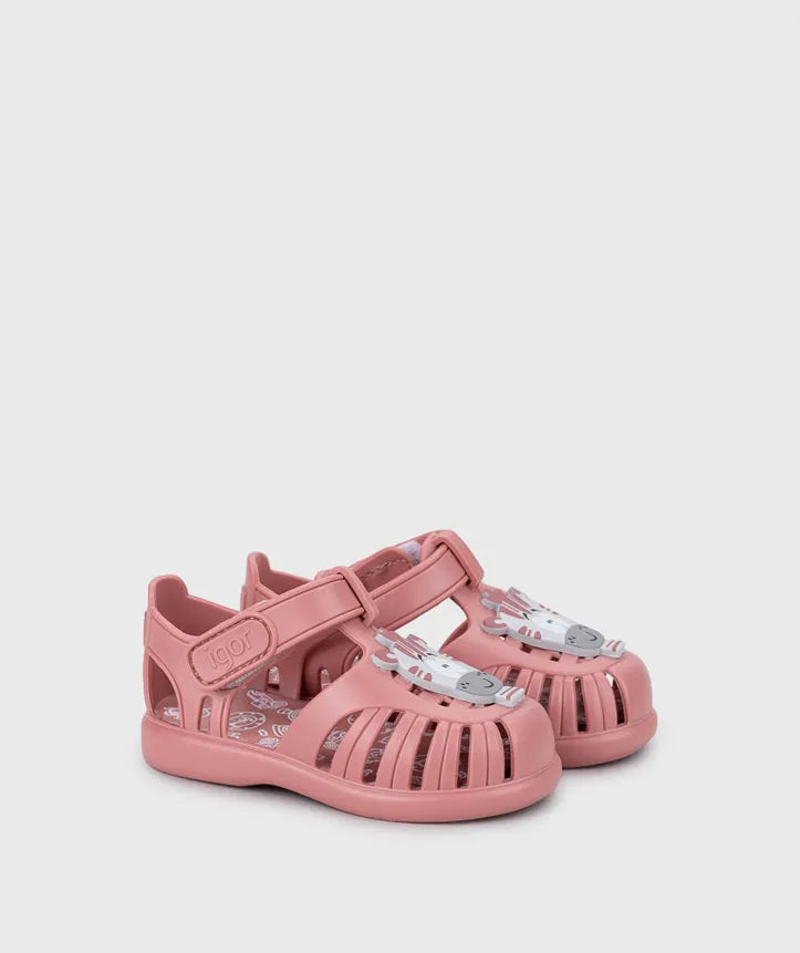 Sandalias Tobby Zebra Rosa Igor