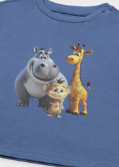 Camiseta Estampado Animales Azul Mayoral DETALLE