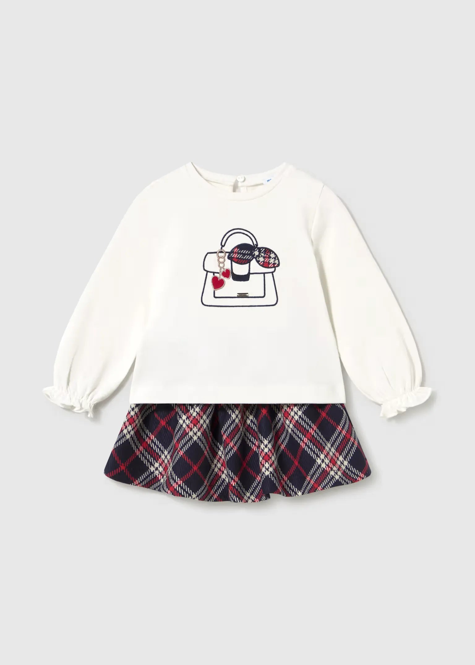 Conjunto Falda Cuadros Rojo Mayoral