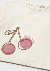 Blusa Manga Larga Estampado Cereza Mayoral