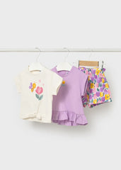 Conjunto 3 Piezas Short Estampado Mayoral