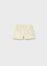 Short Volantes Bolsillos Beige Mayoral