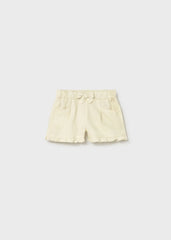 Short Volantes Bolsillos Beige Mayoral