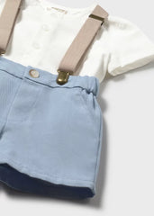 Conjunto Bermuda Tirantes Azul Mayoral