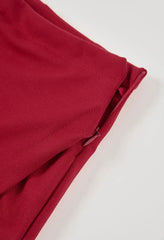Conjunto Falda Short Lineas Rojo Boboli