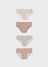 Set 3 Pantys Niña Estampado Rosa Mayoral