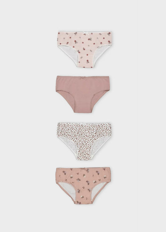 Set 3 Pantys Niña Estampado Rosa Mayoral