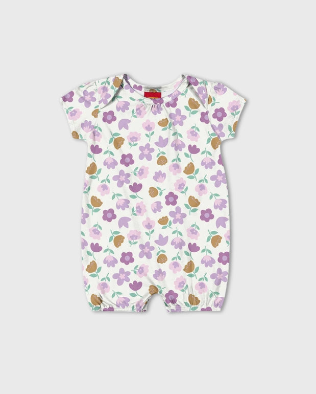 Mameluco Bebé Flores Lila Kyly
