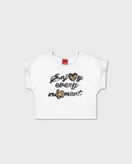 Conjunto Detalle Lentejuela Blanco Negro Kyly Blusa