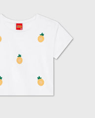 Blusa Detalle Piña Bordado Kyly detalle