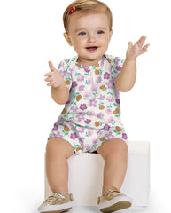 Mameluco Bebé Flores Lila Kyly Modelo