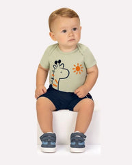Conjunto Body y Bermuda Jirafa Verde Kyly