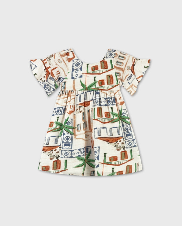 Vestido Gasa Casa Beige Nanai