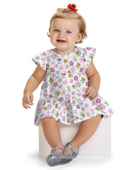 Vestido Estampado Flores Lila Kyly Modelo