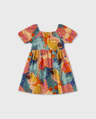 Vestido Estampado Frutas Azul Nanai