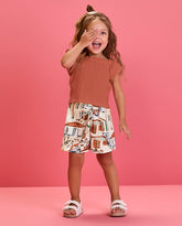 Conjunto Short Estampado Casas Nanai Modelo