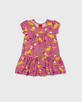 Vestido Estampado Jirafa Kyly Rosa
