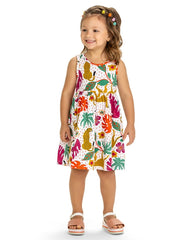 Vestido Estampado Leopardo Kyly modelo