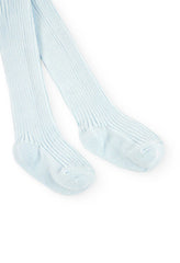 Medias Leotardo Acanalado Blanco Boboli Detalle